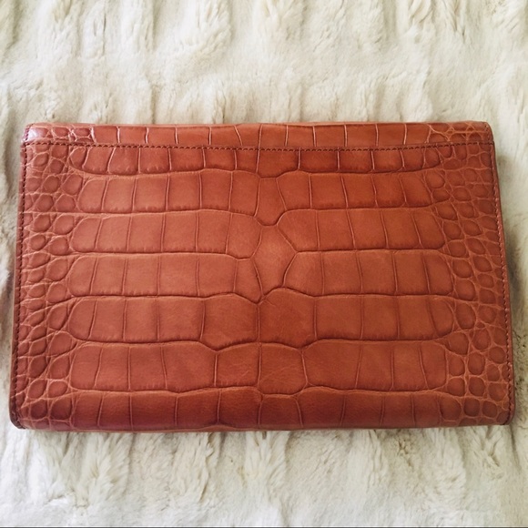 Club Monaco Croc skin Clutch bag - Picture 2 of 5